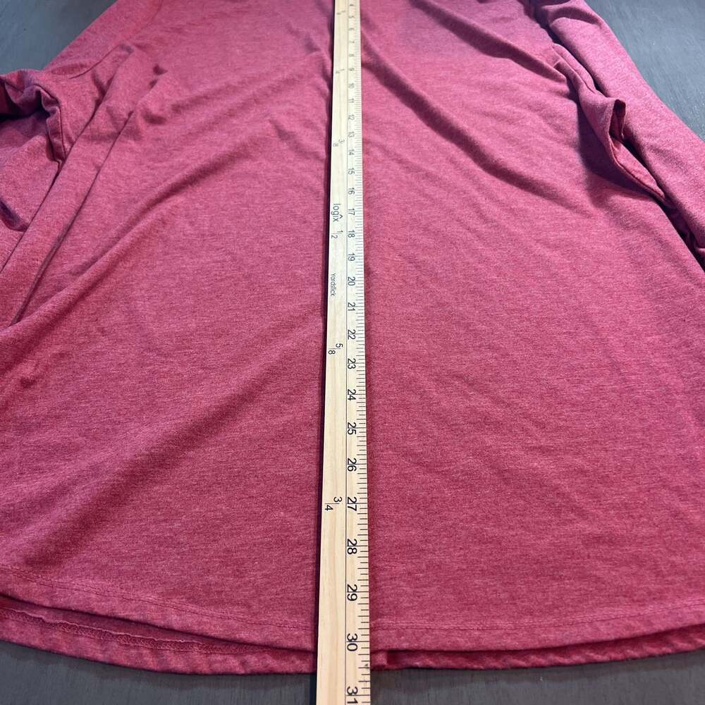 Torrid Women's Plus Size 5 Jester Light Red Girlfriend V-Neck Long Sleeve Tee - Picture 5 of 7